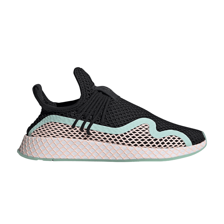 Adidas Deerupt S 'Black Mint Orange' — Core Black/Clear Orange/Footwear White