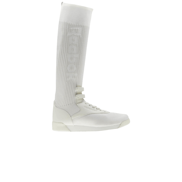 Reebok Wmns Freestyle Hi Ultraknit — Chalk/Skull Grey/Stucco