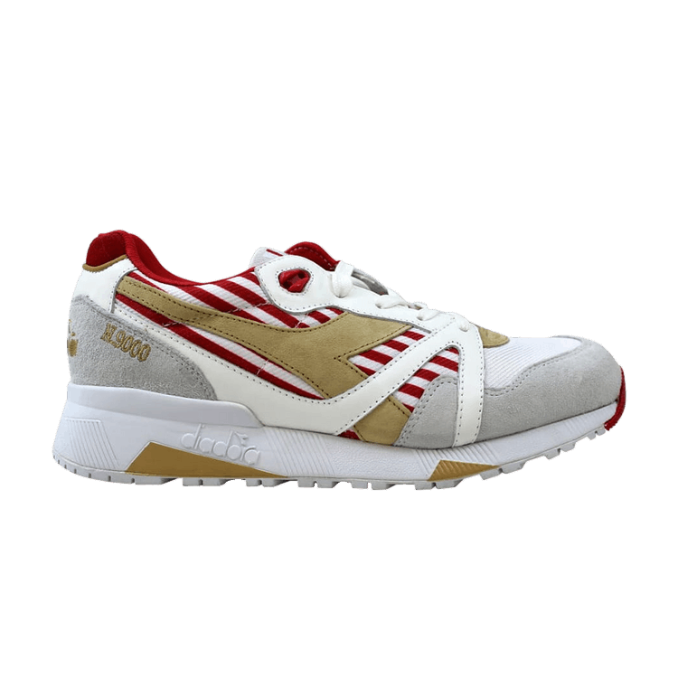 Diadora N9000 MII 'White Red' — White/Red