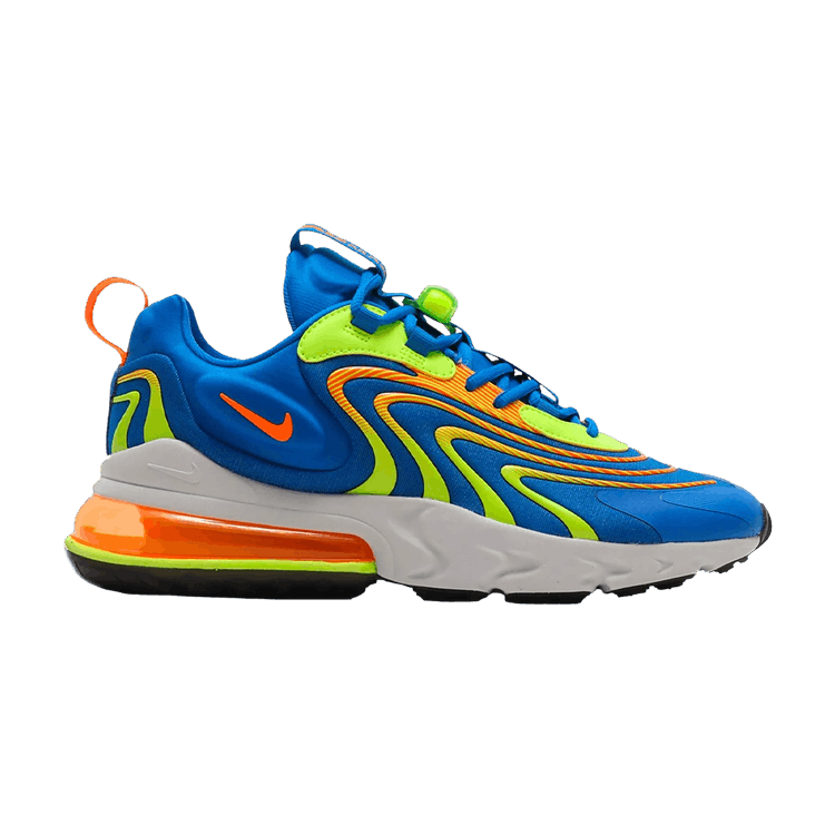Nike Air Max 270 React ENG 'Blue' — Soar/Volt/Platinum Tint/Total Orange