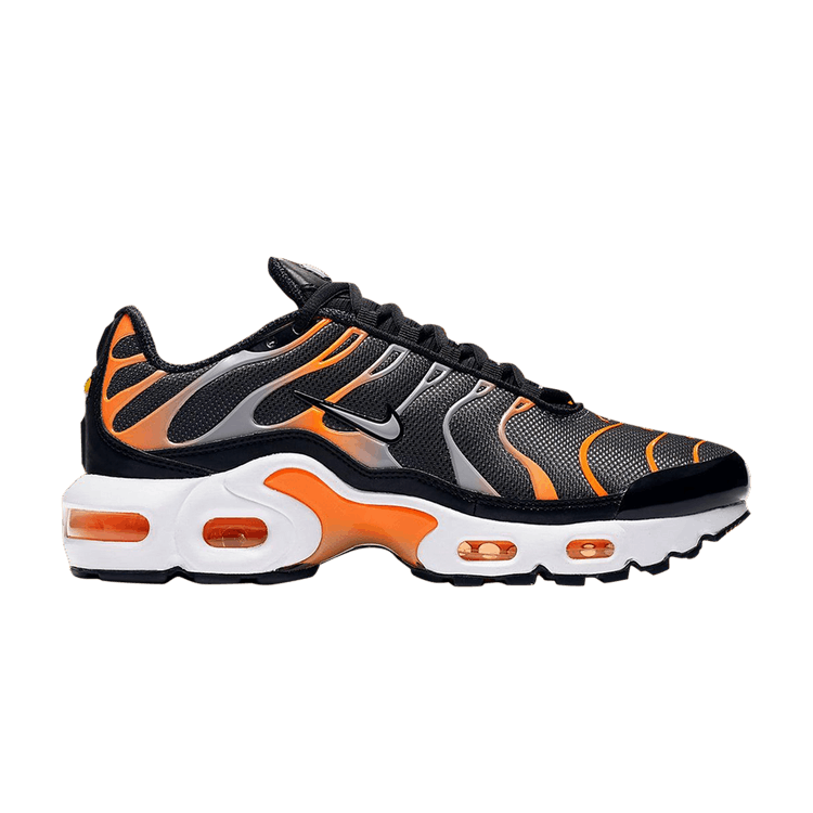 Nike Air Max Plus GS 'Black Total Orange' — Black/Wolf Grey/Total Orange
