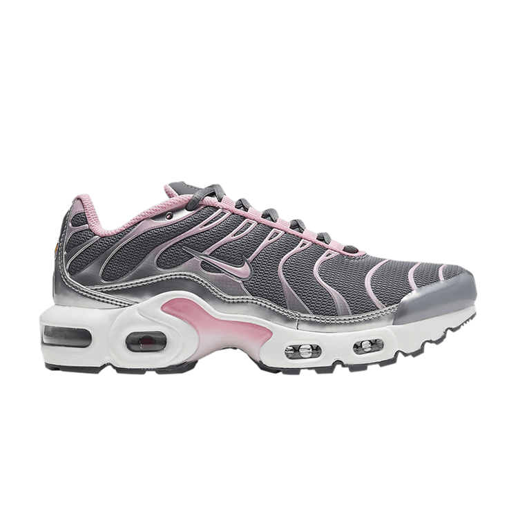 Nike Air Max Plus GS 'Metallic Silver Pink' — Metallic Silver/Smoke Grey/White/Pink