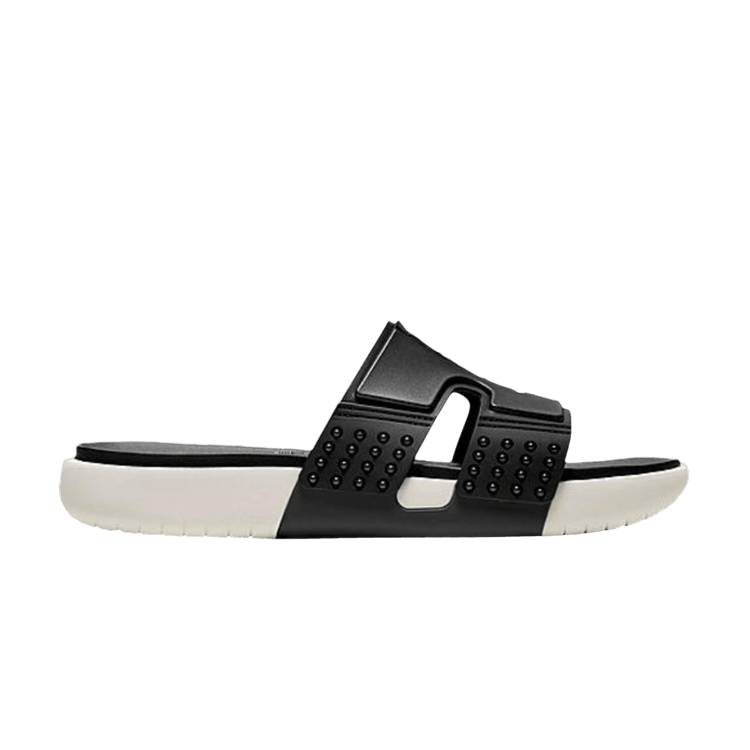 Air Jordan Hydro 8 Slide 'Anthracite' — Black/Light Bone/Anthracite