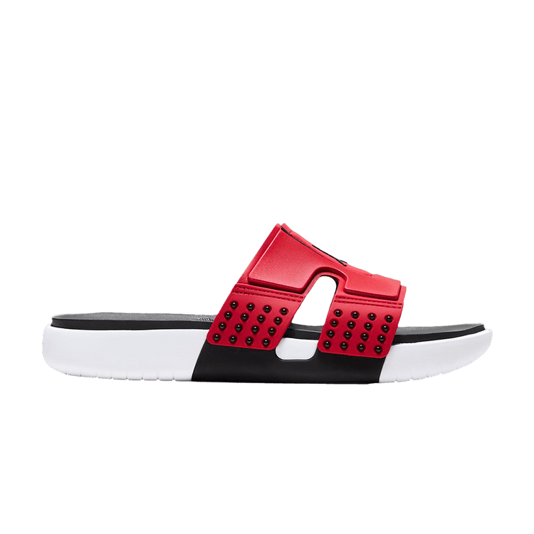 Air Jordan Hydro 8 Slide 'Gym Red' — Gym Red/Black/White