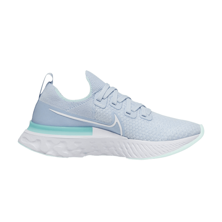 Nike Wmns React Infinity Run Flyknit 'Hydrogen Blue' — Hydrogen Blue/Teal Tint/Metallic Silver/White