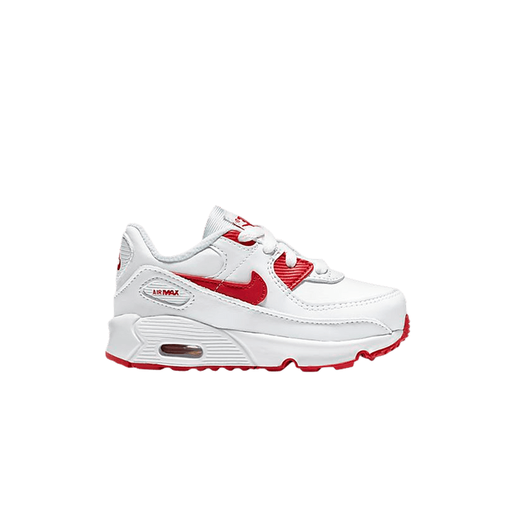 Nike Air Max 90 TD 'White Hyper Red' — White/Black/Hyper Red