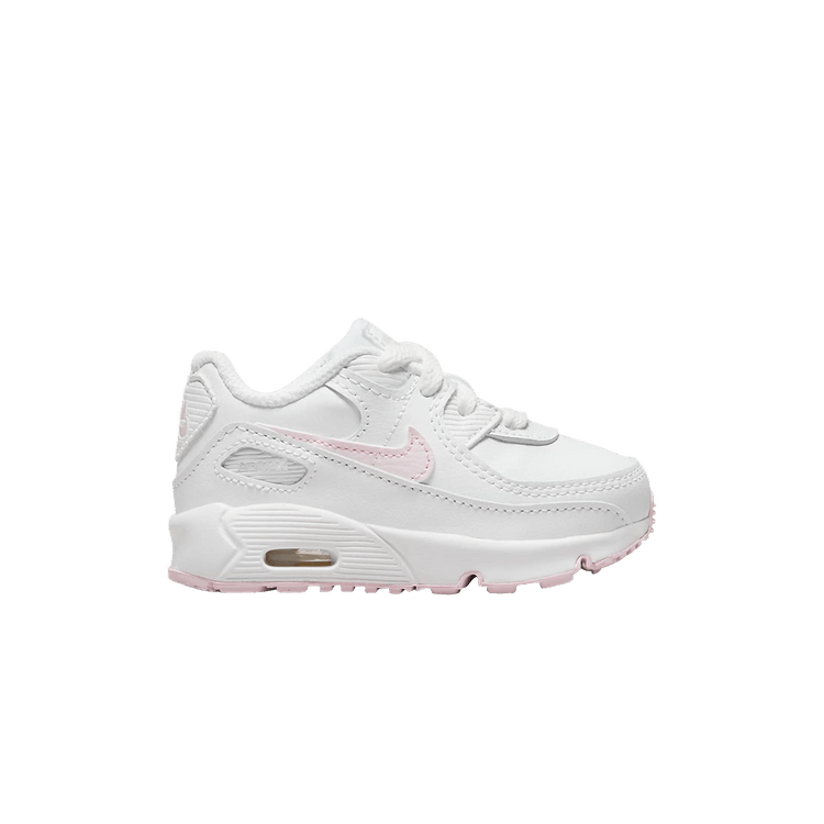 Nike Air Max 90 Leather TD 'White Pink Foam' — White/White/White/Pink Foam