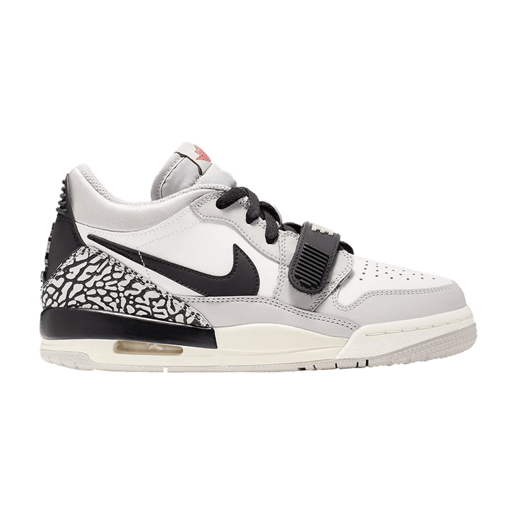 Air Jordan Legacy 312 Low GS 'Tech Grey Cement' — Summit White/Fire Red/Tech Grey/Black