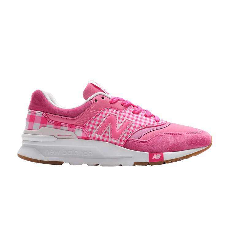 Atmos x New Balance 997H 'Pink Plaid' — Pink/White