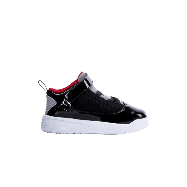 Air Jordan Max Aura 2 TD 'Black Cement' — Black/White/Wolf Grey/Gym Red