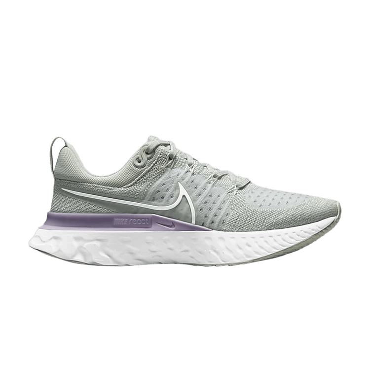 Nike Wmns React Infinity Run Flyknit 2 'Light Silver Lilac' — Light Silver/Infinite Lilac/Barely Green/White