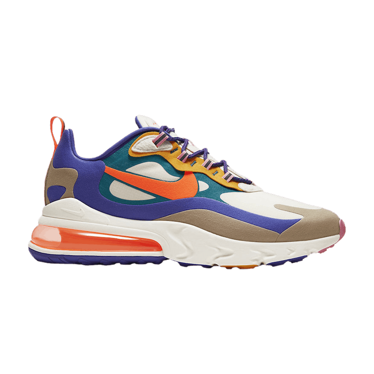Nike Air Max 270 React 'ACG' — Light Mahogany Brown/Sail/White/Khaki/Orange Red