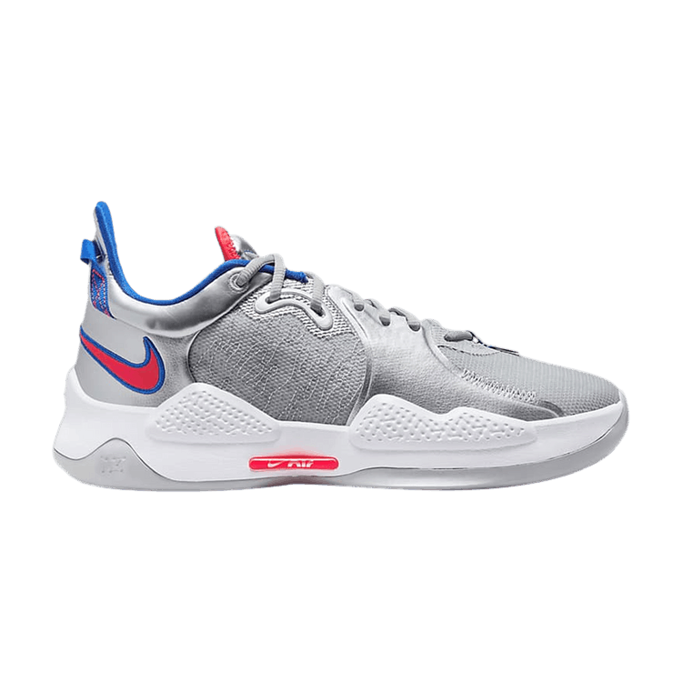 Nike PG 5 EP 'Clippers' — Metallic Silver/Hyper Royal/Laser Crimson