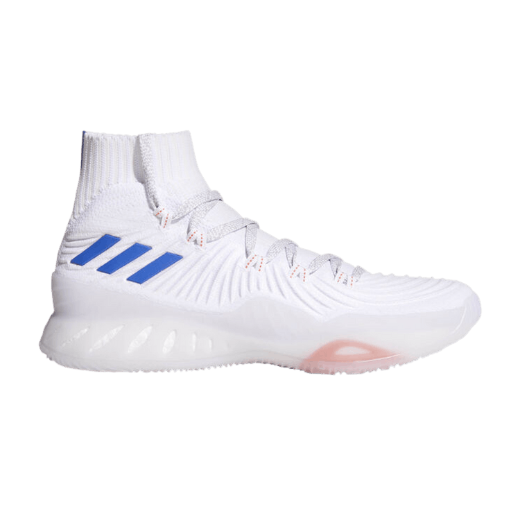 Adidas Crazy Explosive 2017 Primeknit 'Kristaps Porzingis' PE — Cloud White/Blue/Light Solid Grey
