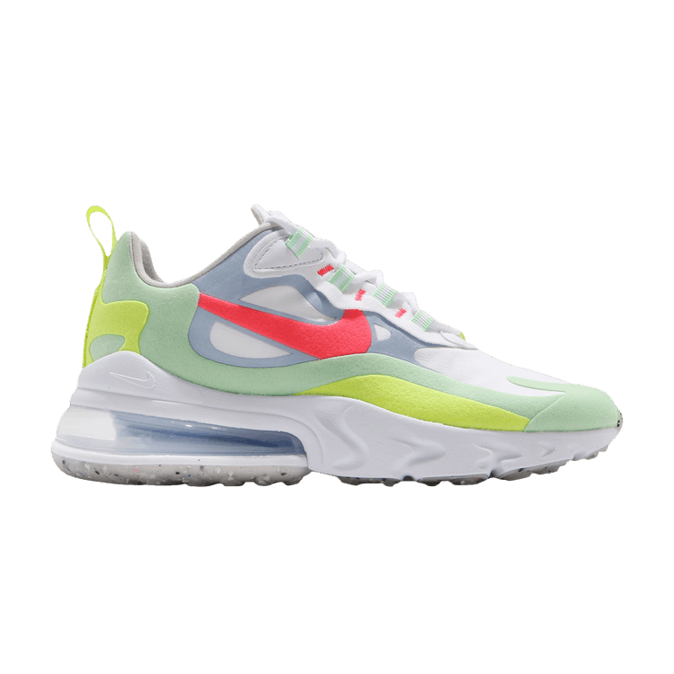 Nike Wmns Air Max 270 React 'Regrind Soles - Cucumber Green' — White/Flash Crimson/Cucumber Green