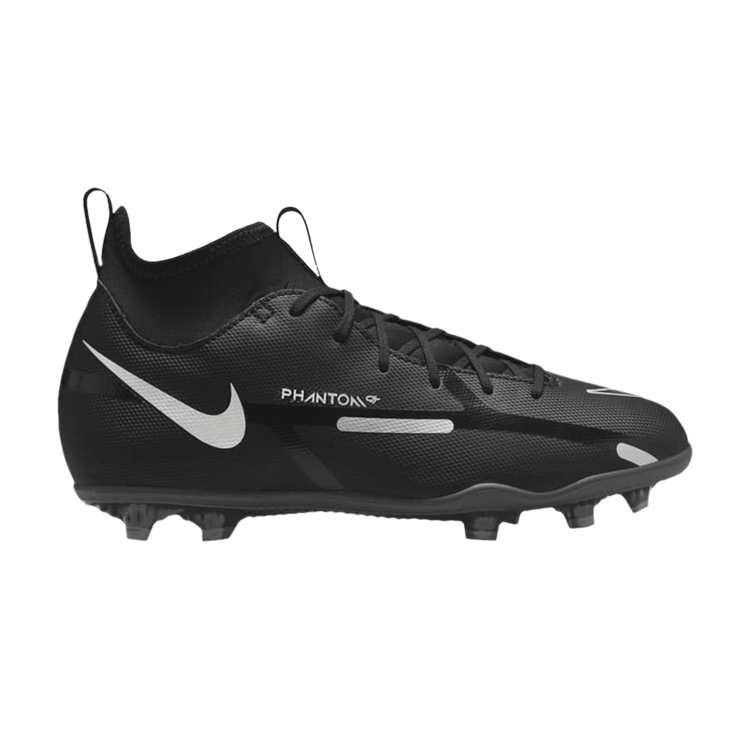 Nike Phantom GT2 Club DF MG GS 'Black Metallic Silver' — Black/Dark Grey/Metallic Silver