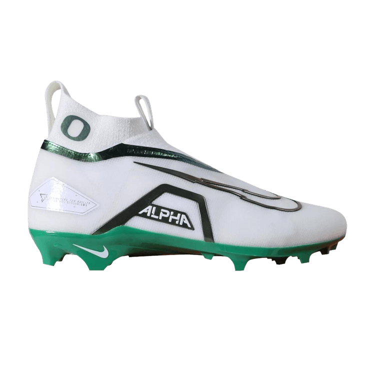Nike Alpha Menace Elite 3 SMU 'Oregon Home' — White/Apple Green