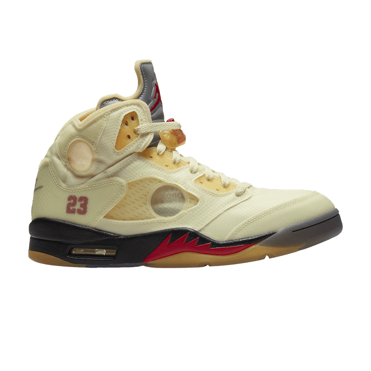Off-White x Air Jordan 5 SP 'Sail' Sample