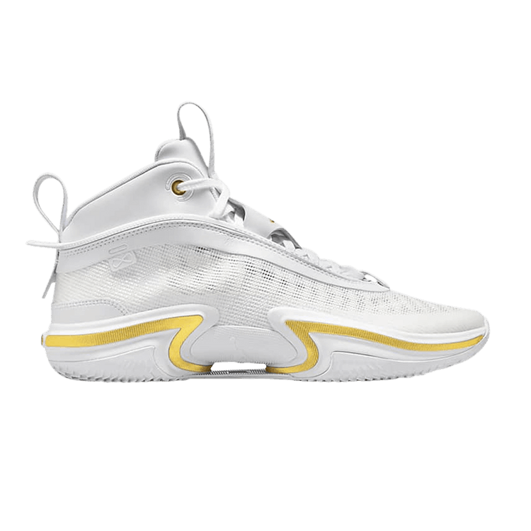 Air Jordan 36 SE PF 'Glory' — White/Black/Game Royal/Metallic Gold