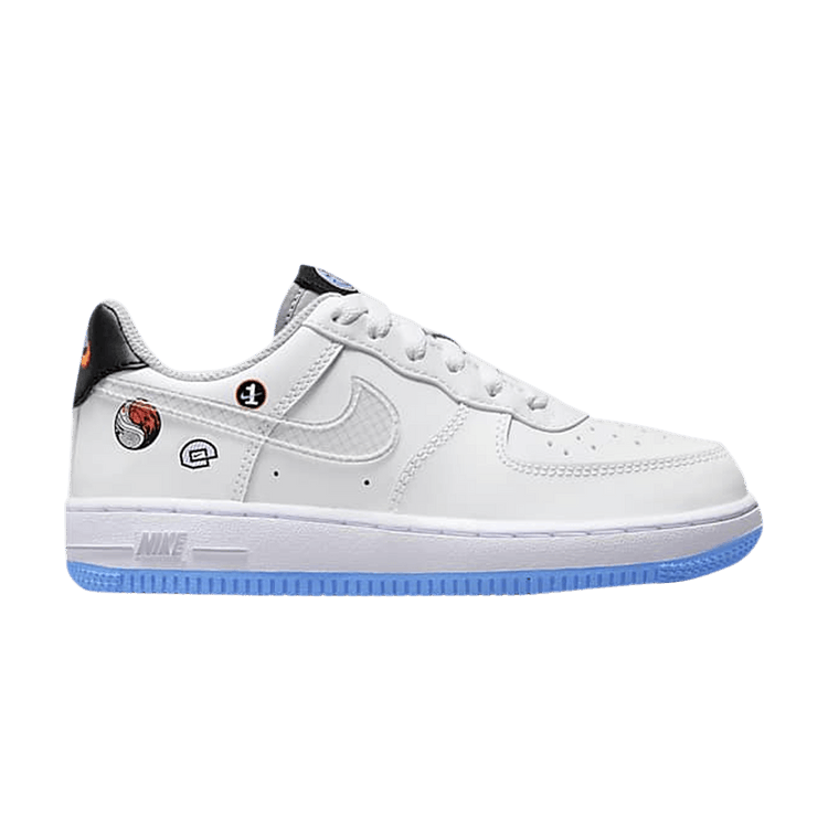 Nike Force 1 LV8 3 PS 'Happy Hoops' — White/Wolf Grey/Black/Multi-Color