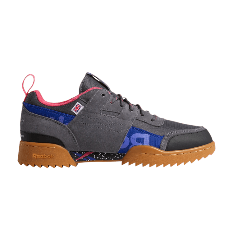 Reebok Workout Plus Ripple Altered 'Ash Grey' — Ash Grey/Pink/Gold/Purple