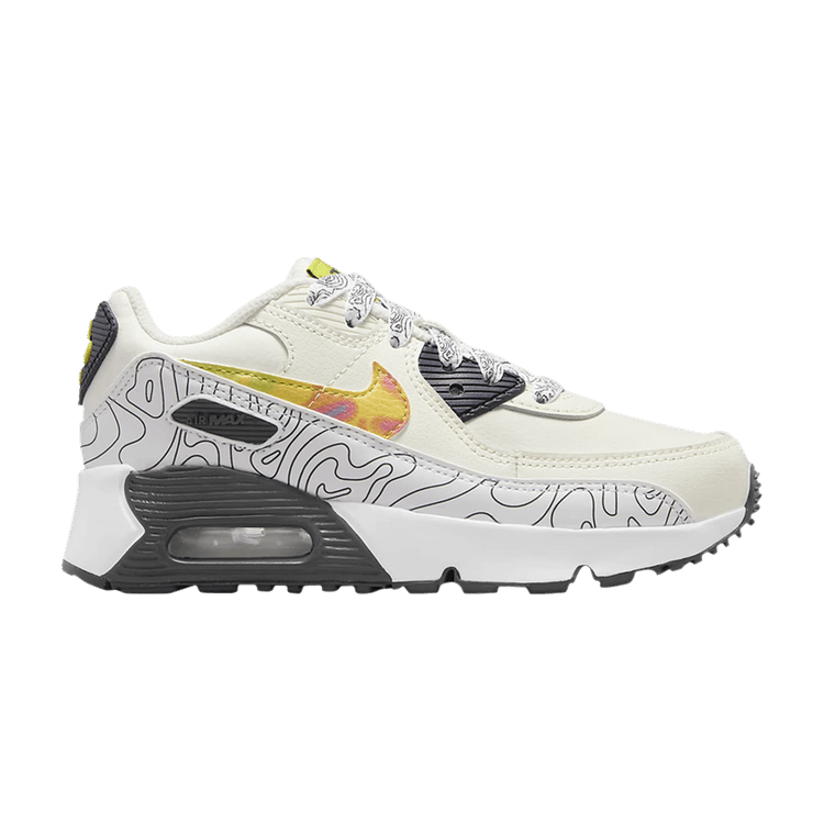 Nike Air Max 90 Leather SE PS 'Save Our Planet' — Sail/Gridiron/Bright Cactus/Multi-Color