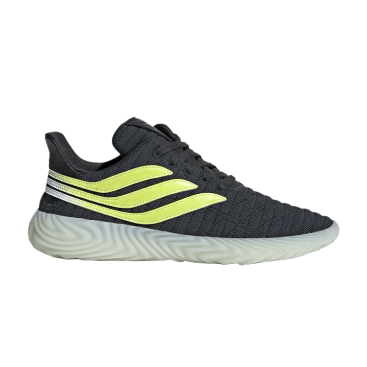 Adidas Sobakov 'Carbon Solar Yellow' — Carbon/Solar Yellow/Blue Tint