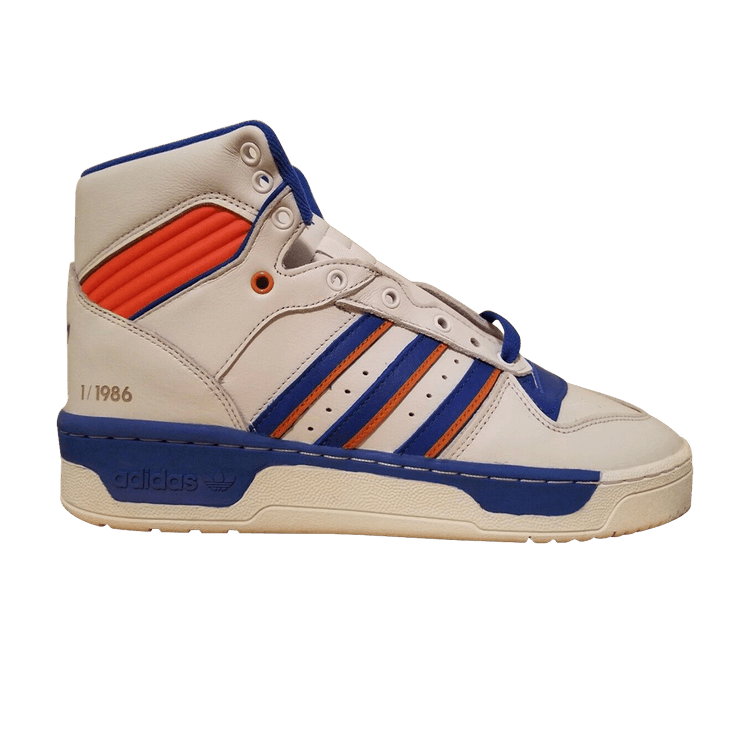 Eric Emanuel x adidas Rivalry Hi 'New York' — Crystal White/Blue/Orange