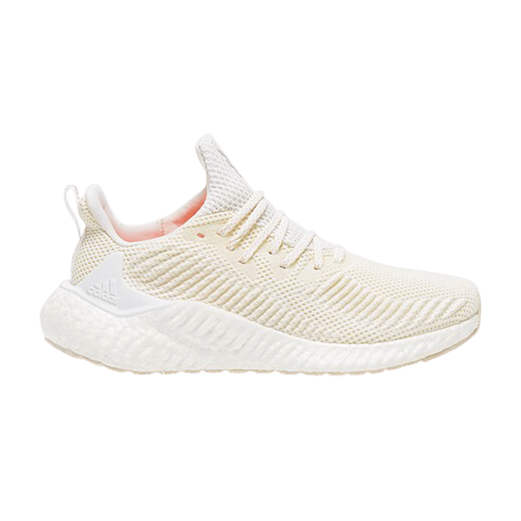 Adidas Wmns AlphaBoost 'White Linen' — Footwear White/Silver Metallic/Linen