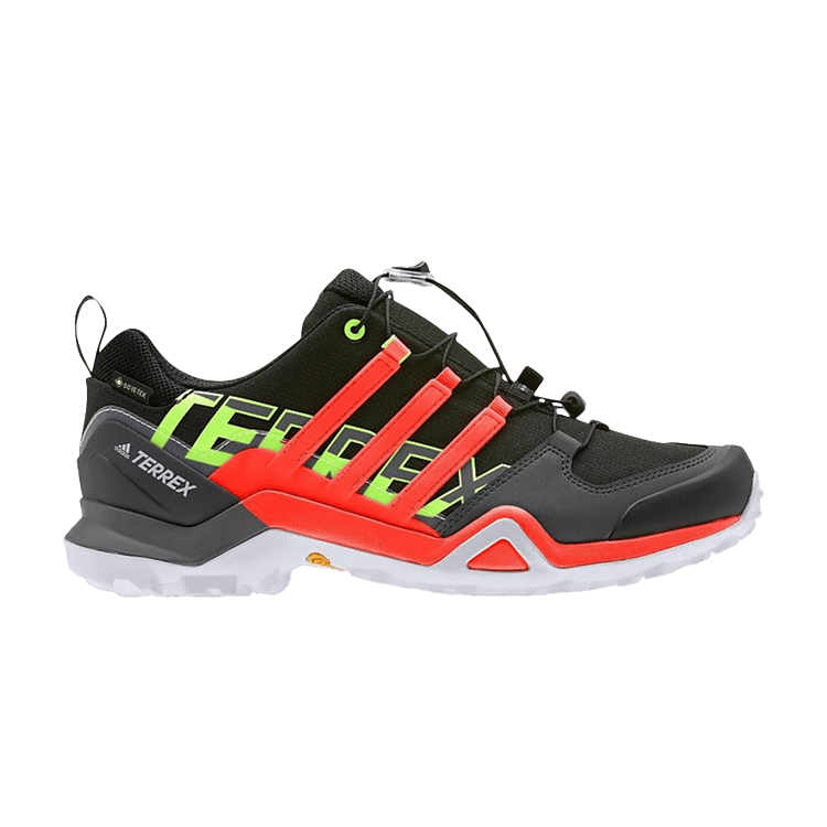 Adidas Terrex Swift R2 GORE-TEX 'Black Solar Red Green' — Core Black/Solar Red/Signal Green