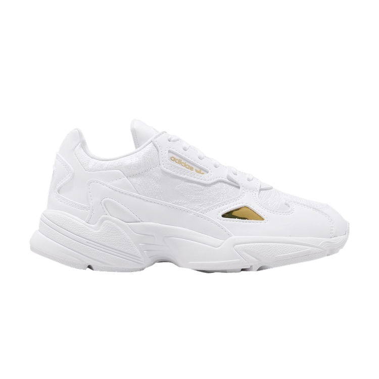 Adidas Wmns Falcon 'White' — Footwear White/Footwear White/Gold Metallic