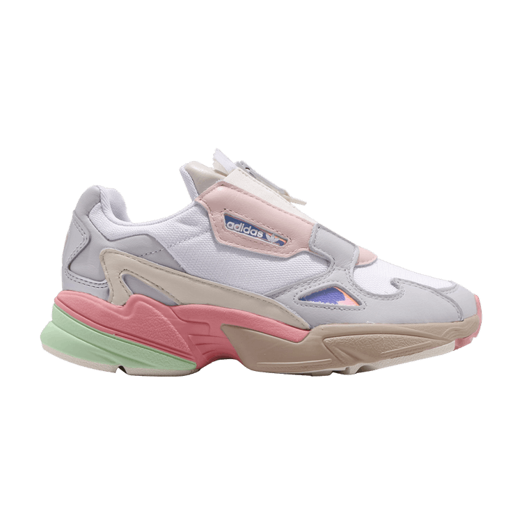 Adidas Wmns Falcon Zip 'Tactile Rose' — Footwear White/Grey One/Tactile Rose