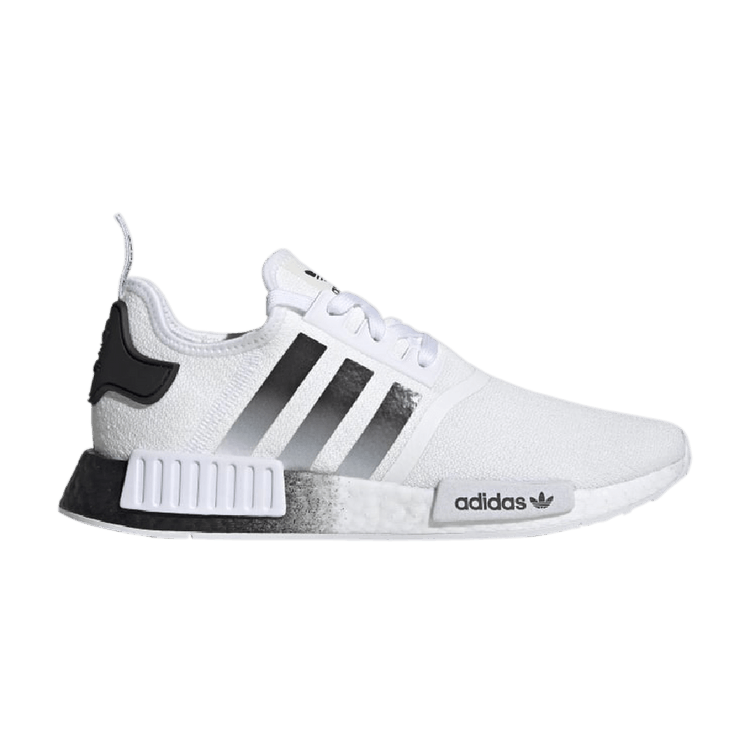 Adidas NMD_R1 'White Black Gradient' — Cloud White/Core Black/Cloud White