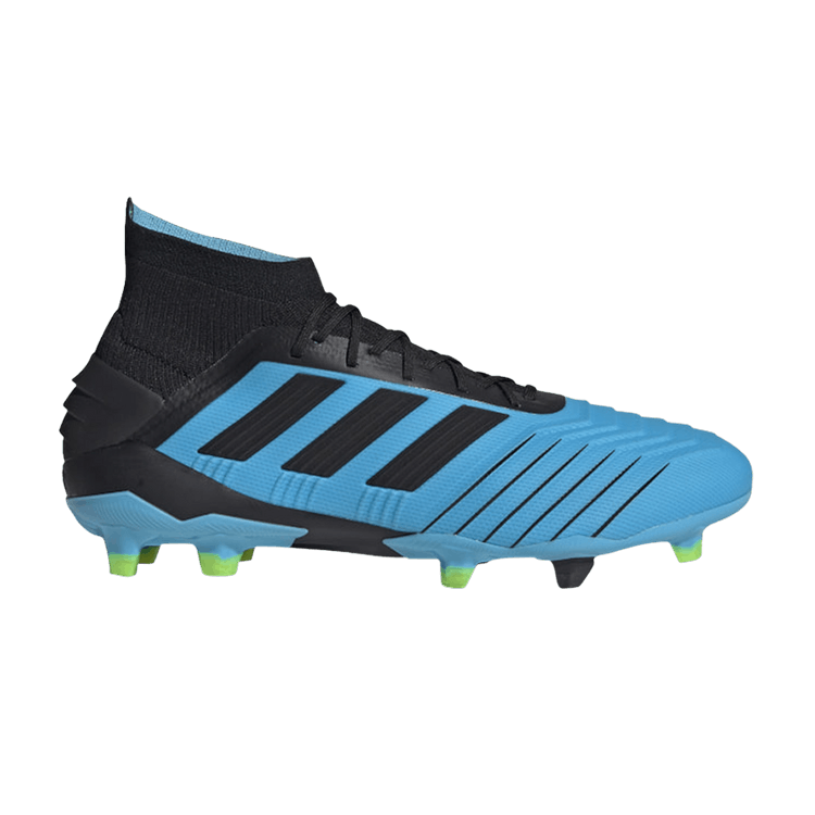 Adidas Predator 19.1 FG 'Bright Cyan Black' — Bright Cyan/Core Black/Solar Yellow