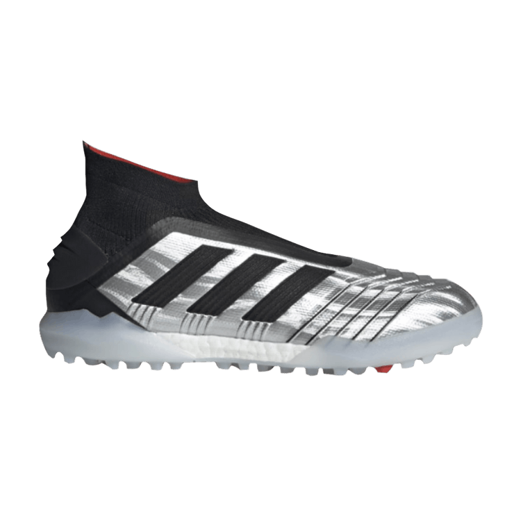 Adidas Predator 19+ Turf 'Silver Metallic Black' — Silver Metallic/Core Black/Hi-Res Red
