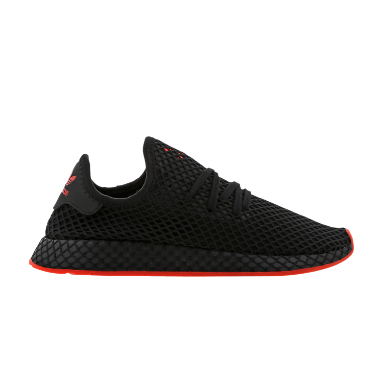 Adidas Deerupt Runner 'Red Carpet Pack' — Core Black/Solar Red/Core Black