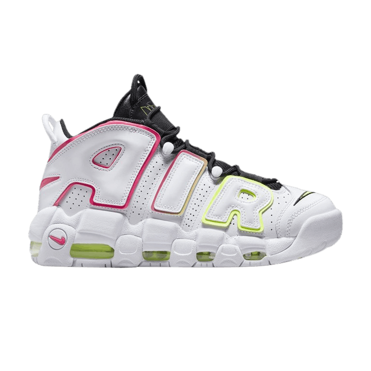 Nike Wmns Air More Uptempo 'Electric' — White/Volt/Hyper Pink/Black