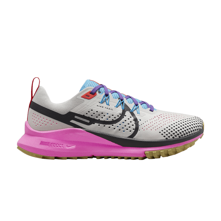 Nike Wmns React Pegasus Trail 4 'Light Orewood Pink Blue' — Light Orewood Brown/Blue Lightning/Pink Spell/Dark Smoke Grey