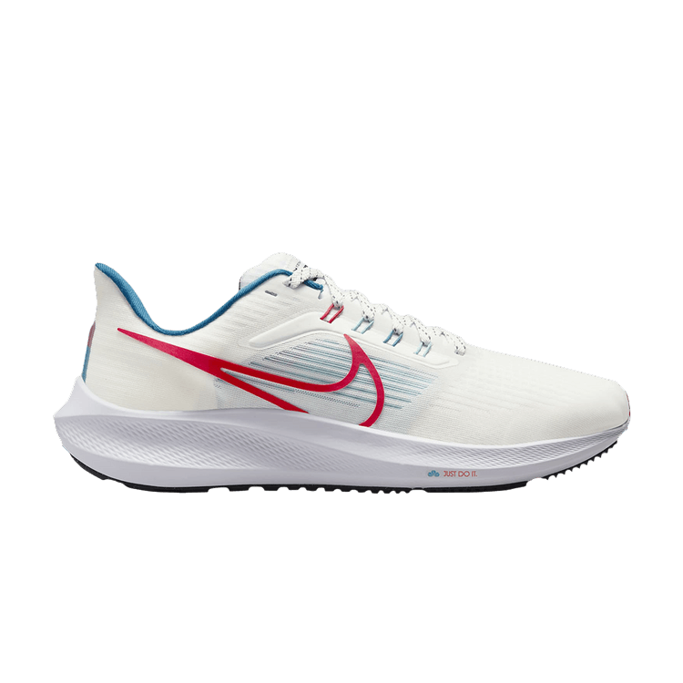 Nike Air Zoom Pegasus 39 'White Red Teal' — Summit White/White/Washed Teal/University Red