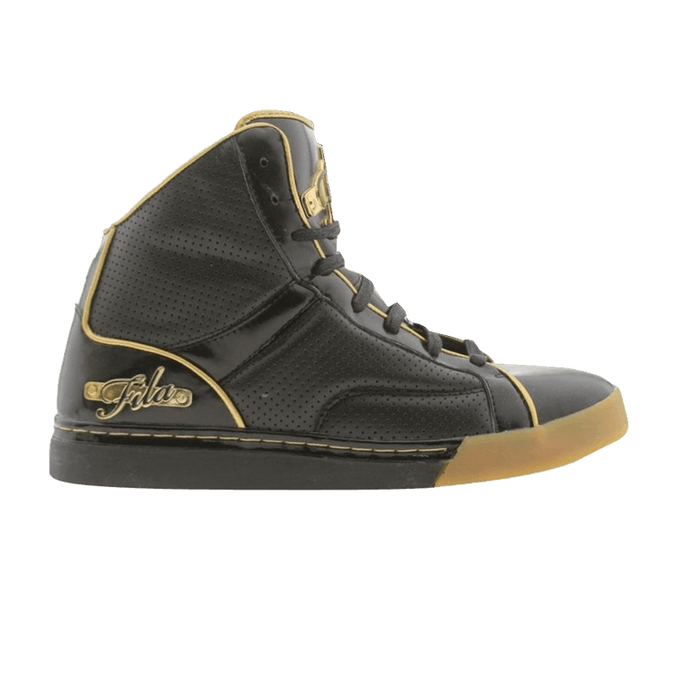 Fila 4 Club High — Black / Metallic Gold