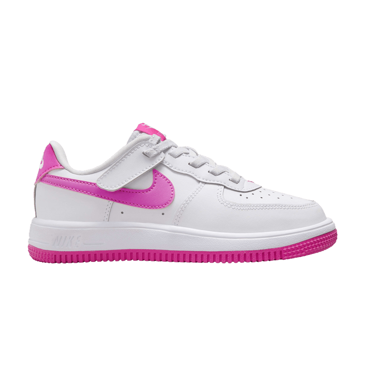 Nike Force 1 Low EasyOn PS 'White Laser Fuchsia' — White/Laser Fuchsia