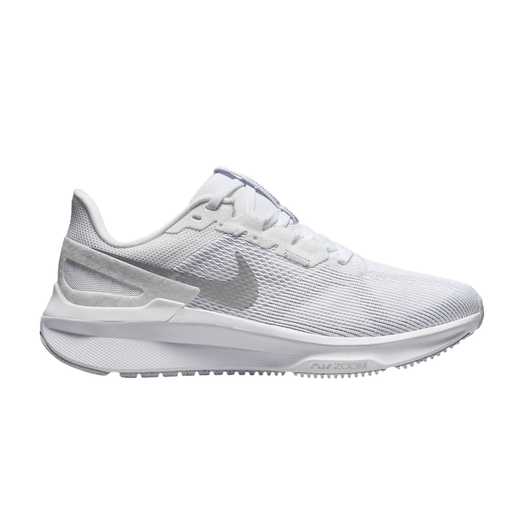 Nike Wmns Air Zoom Structure 25 Wide 'White Metallic Silver'