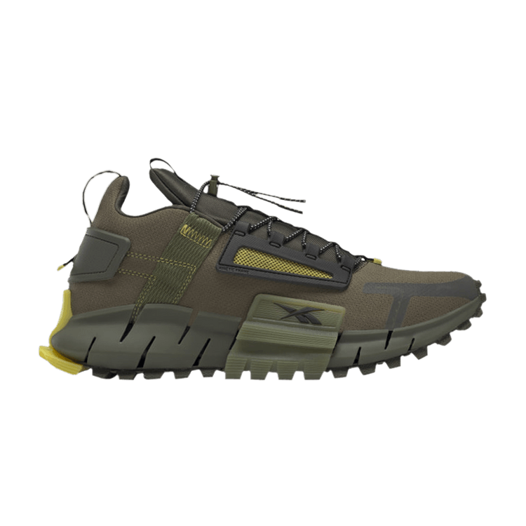 Reebok Zig Kinetica Edge 'Army Green' — Army Green/Black/Utility Yellow