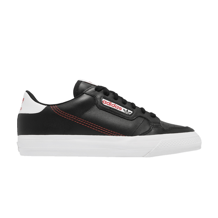 Adidas Continental Vulc 'Black Red' — Core Black/Scarlet/Footwear White