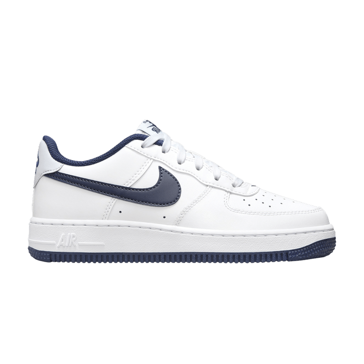 Nike Air Force 1 GS 'White Midnight Navy' — White/Football Grey/Midnight Navy (FV5948 104)