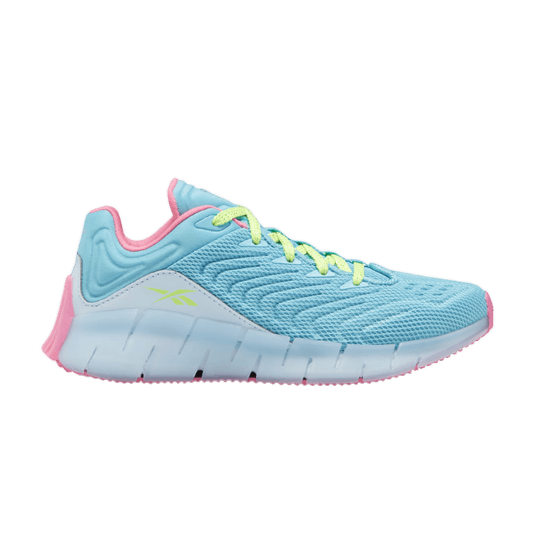 Reebok Zig Kinetica J 'Neon Blue Pink' — Neon Blue/Glass Blue/Solar Pink