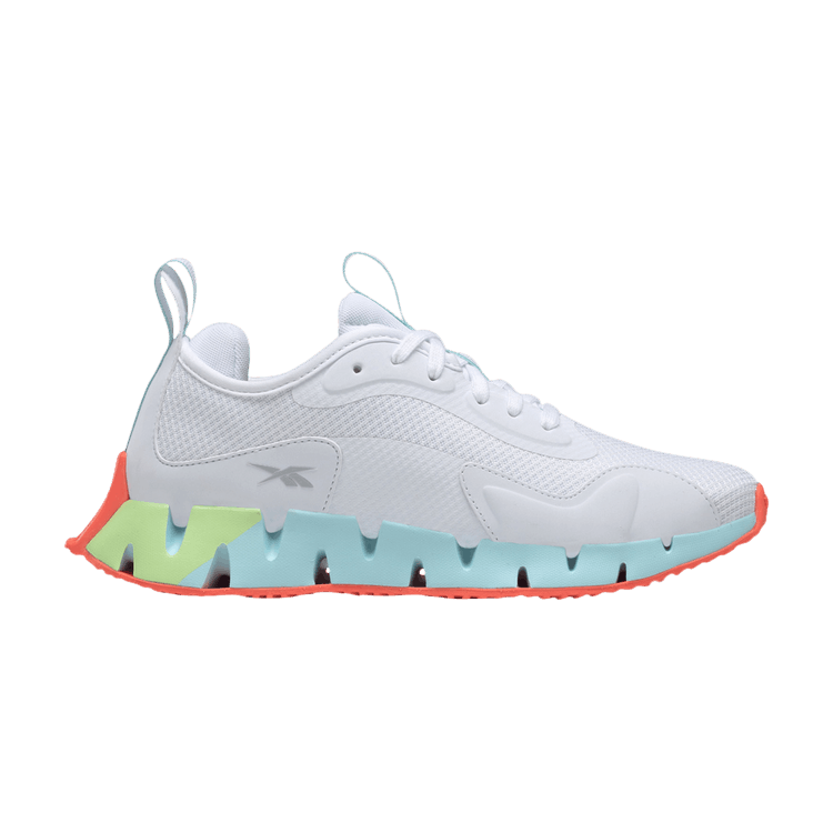 Reebok Wmns Zig Dynamica 'White Digital Glow' — Footwear White/Neon Mint/Digital Glow