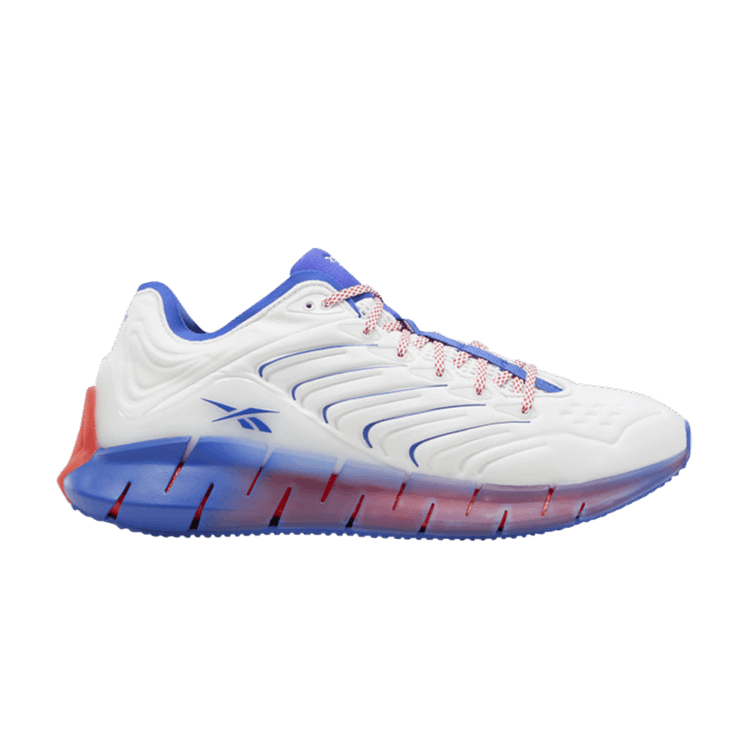 Chromat x Reebok Zig Kinetica 'White Acid Blue' — White/Acid Blue/Radiant Red