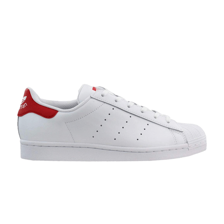 Adidas Superstar Stan Smith J 'White Scarlet' — Footwear White/Footwear White/Scarlet