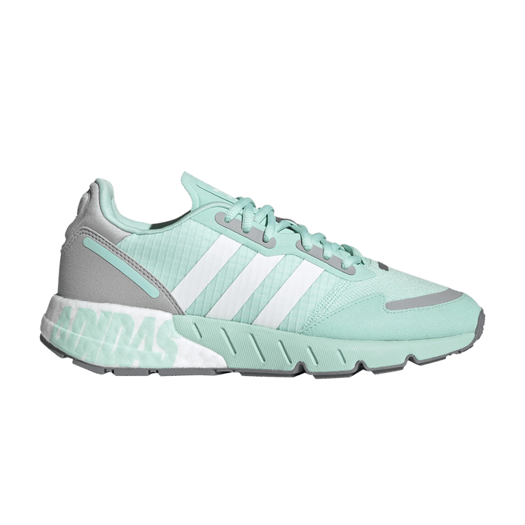 Adidas Wmns ZX 1K Boost 'Bold Logo Graphic - Clear Mint' — Clear Mint/Cloud White/Grey Two